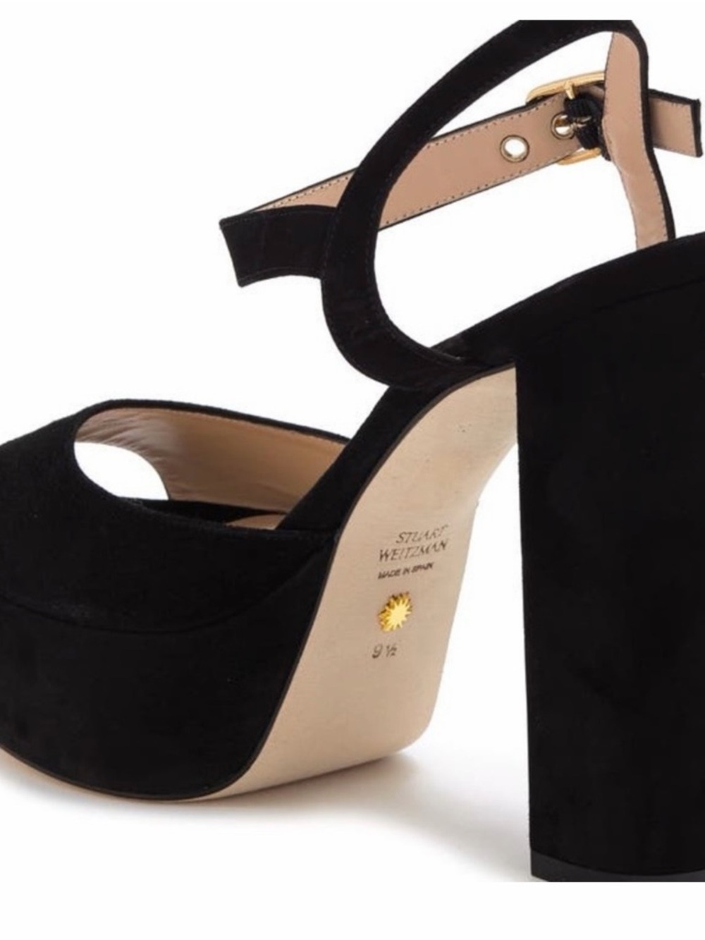 Stuart Weitzman Black Suede Ryder 95
Platform Sandal - Picture 3 of 10